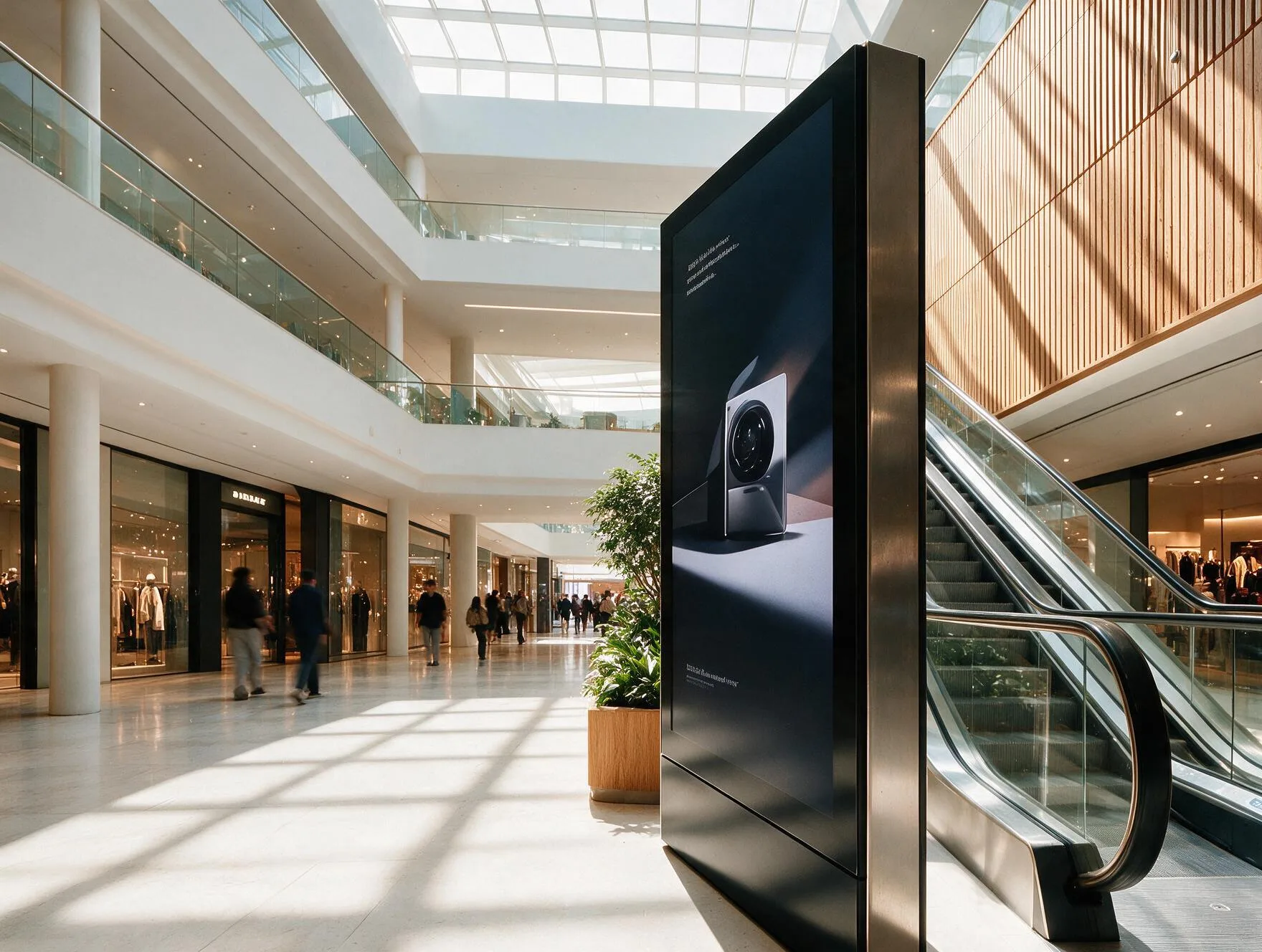 Videowall Miru en un centro comercial